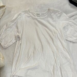 Splendid White Short Sleeve Tee